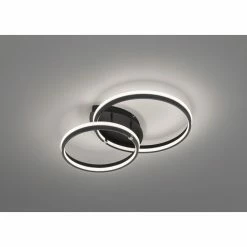 Honsel Leuchten Fischer & Honsel Nomade Deckenleuchte LED Schwarz, 2-flammig