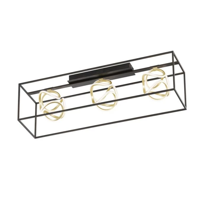 Honsel Leuchten Fischer & Honsel premium Gesa Deckenleuchte LED Schwarz, 1-flammig