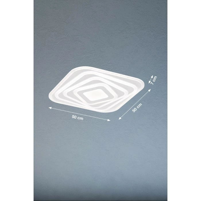 Honsel Leuchten Fischer & Honsel Queen Deckenleuchte LED Weiß, 1-flammig, Fernbedienung – Bild 2