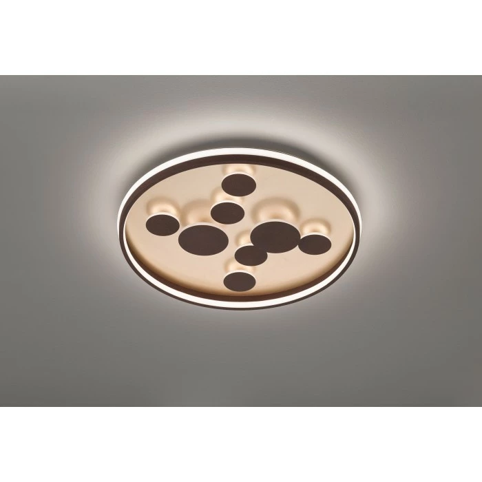 Honsel Leuchten Fischer & Honsel Rico Deckenleuchte LED Braun, 1-flammig