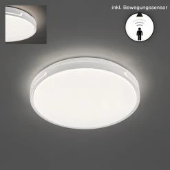 Honsel Leuchten Fischer & Honsel Tex BS Deckenleuchte LED Weiß, 1-flammig, Bewegungsmelder