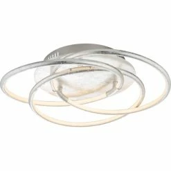 Globo BARNA Deckenleuchte LED Silber, 1-flammig