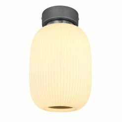 Globo BOOMER Deckenleuchte LED Nickel-Matt, Anthrazit, 1-flammig