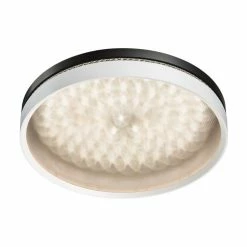 Globo BRENTANELLA Deckenleuchte LED Schwarz, Wei&szlig;, 1-flammig, Fernbedienung, Farbwechsler