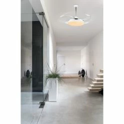 Globo CABRERA Deckenventilator LED Wei&szlig;, 1-flammig, Fernbedienung