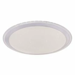 Globo CARRY Deckenleuchte LED Wei&szlig;, 1-flammig, Fernbedienung, Farbwechsler