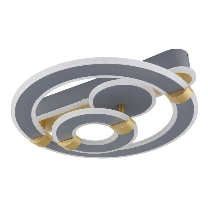 Globo MARGY Deckenleuchte LED Grau, Gold, 1-flammig, Fernbedienung – Bild 2