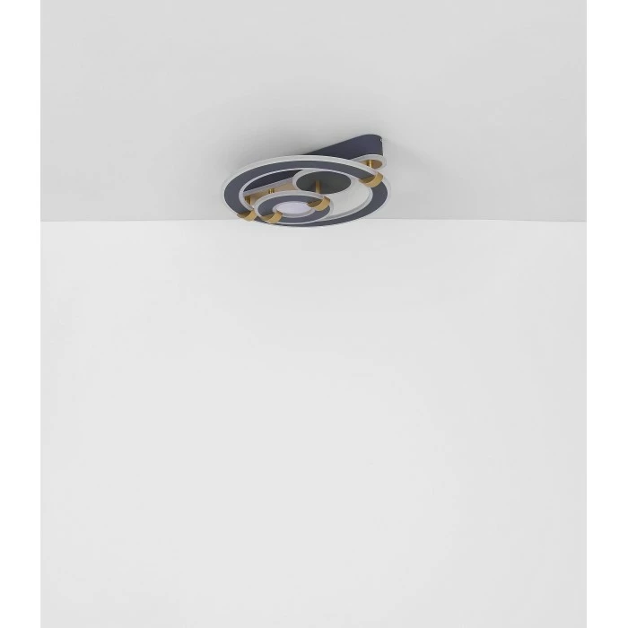 Globo MARGY Deckenleuchte LED Grau, Gold, 1-flammig, Fernbedienung – Bild 11