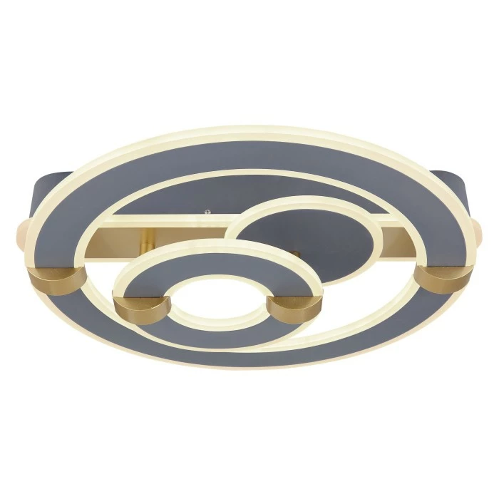 Globo MARGY Deckenleuchte LED Grau, Gold, 1-flammig, Fernbedienung – Bild 3