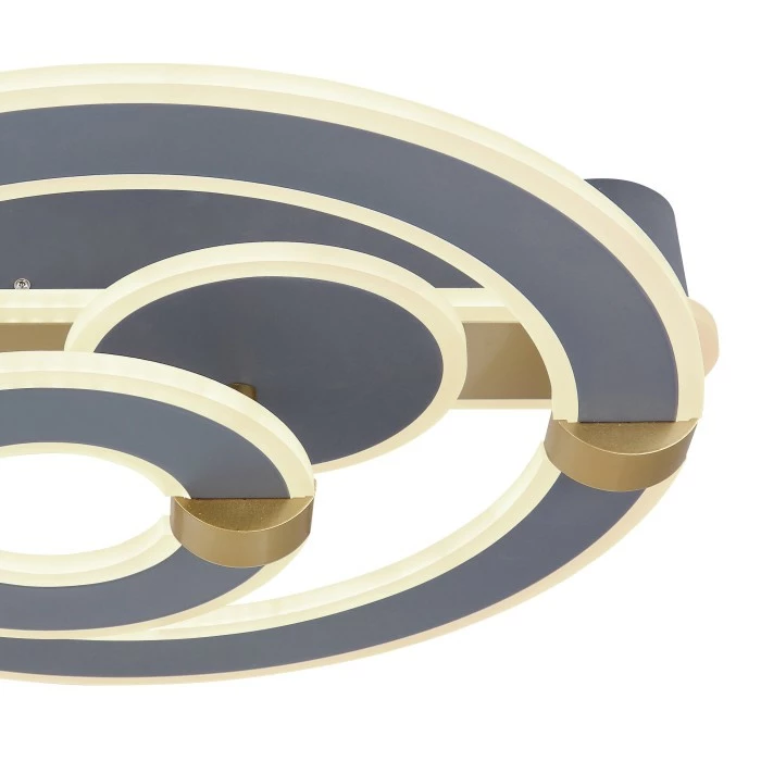 Globo MARGY Deckenleuchte LED Grau, Gold, 1-flammig, Fernbedienung – Bild 5