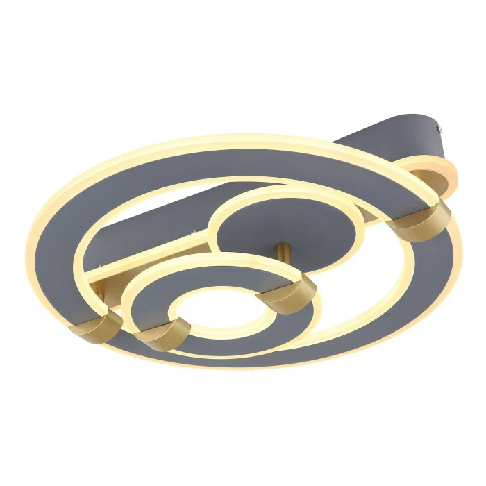 Globo MARGY Deckenleuchte LED Grau, Gold, 1-flammig, Fernbedienung – Bild 6