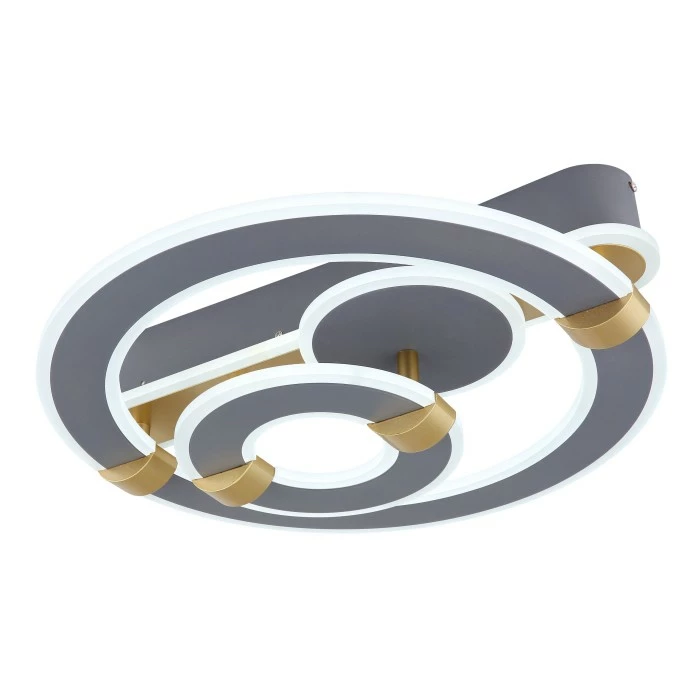 Globo MARGY Deckenleuchte LED Grau, Gold, 1-flammig, Fernbedienung – Bild 7