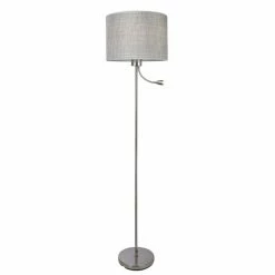 Globo UMBRELLA Stehleuchte LED Nickel-Matt, 2-flammig