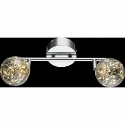 Globo XMAS Deckenleuchte LED Nickel-Matt, 2-flammig