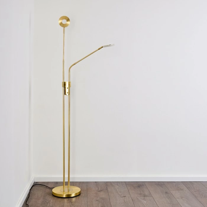 Hofstein Gulkana Stehleuchte LED Gold, 2-flammig – Bild 23