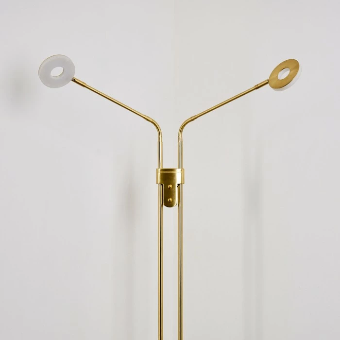 Hofstein Gulkana Stehleuchte LED Gold, 2-flammig – Bild 5