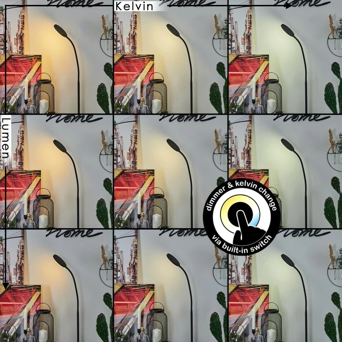 Hofstein Haltia Stehleuchte LED Schwarz, 1-flammig – Bild 2