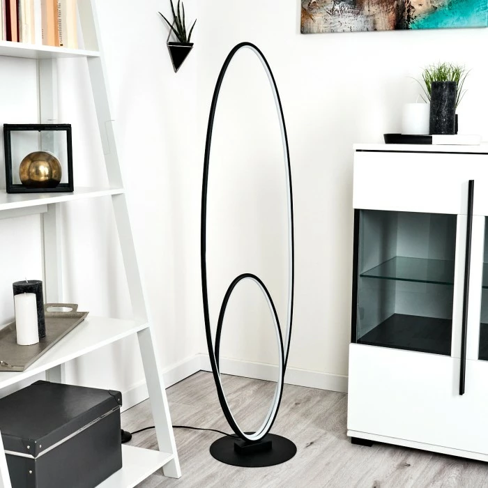 Hofstein Harpeth Stehleuchte LED Schwarz, 1-flammig – Bild 12