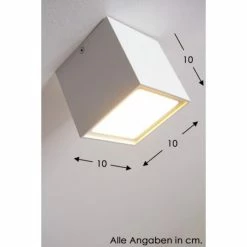 Helestra LED Deckenleuchte Aluminium, Wei&szlig;, 1-flammig