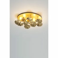 Holländer CONTROVERSIA Deckenleuchte LED Gold, 10-flammig