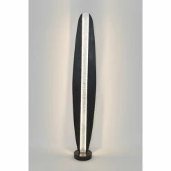 Holl&auml;nder SIMBOLO Stehleuchte LED Schwarz, Silber, Braun, 1-flammig
