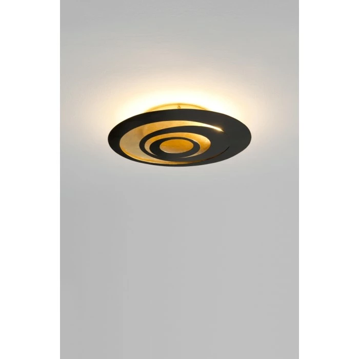 Holländer SPIRALE Deckenleuchte LED Schwarz, Braun, Gold, 1-flammig – Bild 3