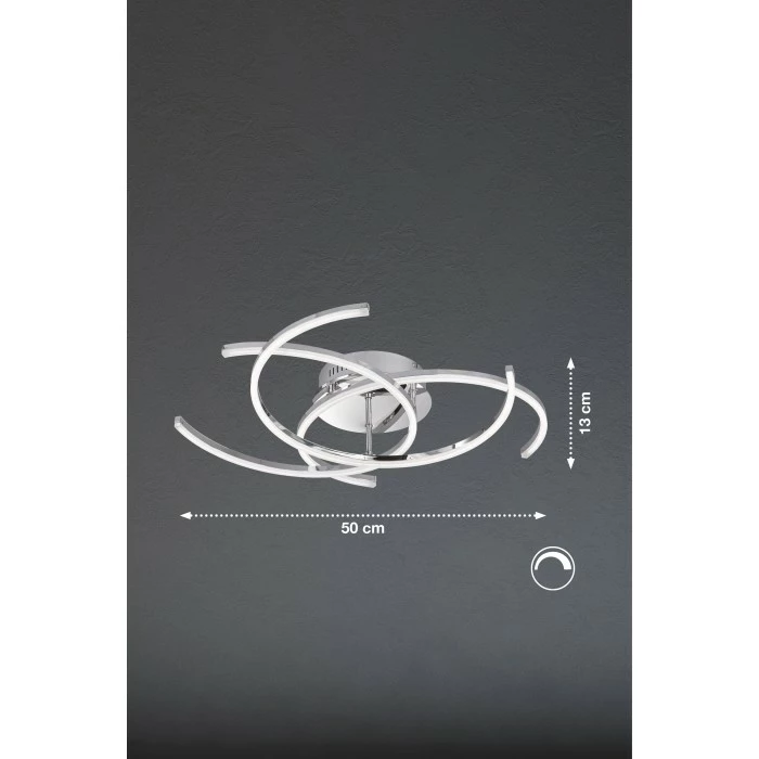 Honsel Leuchten Honsel Visby Deckenleuchte LED Chrom, 3-flammig â Bild 3