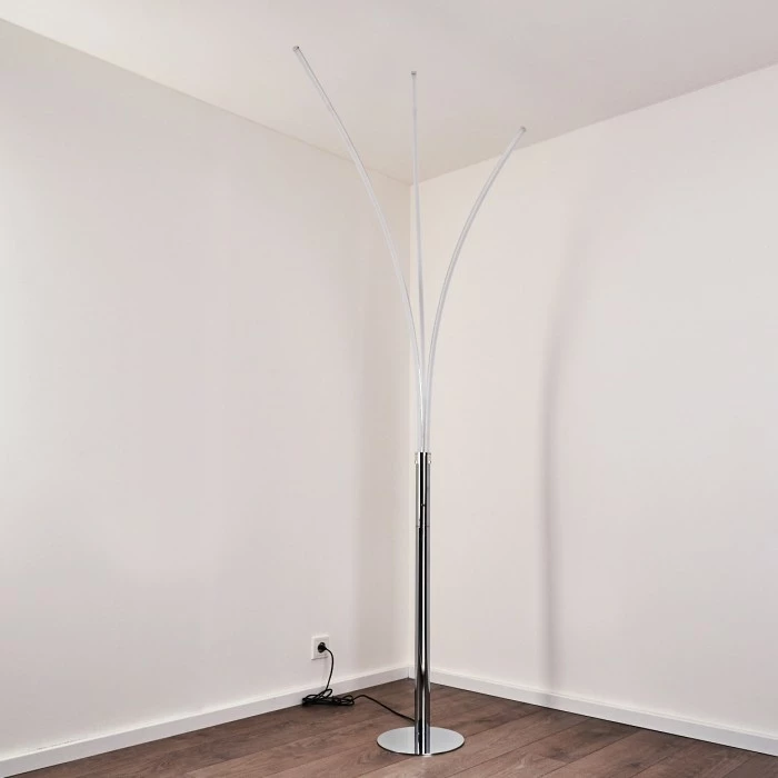 Hofstein Horpmaal Bogenleuchte LED Chrom, 3-flammig – Bild 17