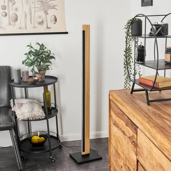 Hofstein Inzino Stehleuchte LED Schwarz, Naturfarben, 1-flammig – Bild 13