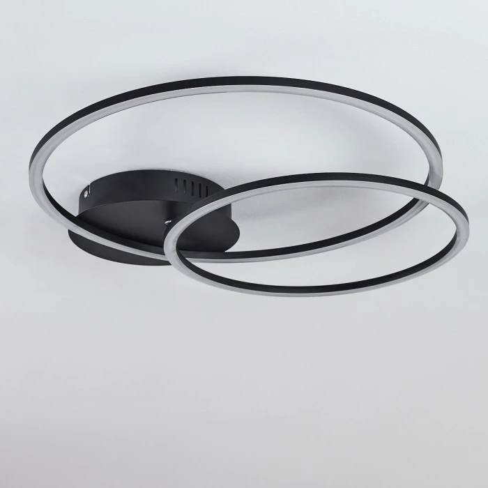 Hofstein Johsa Deckenleuchte LED Schwarz, 2-flammig – Bild 5