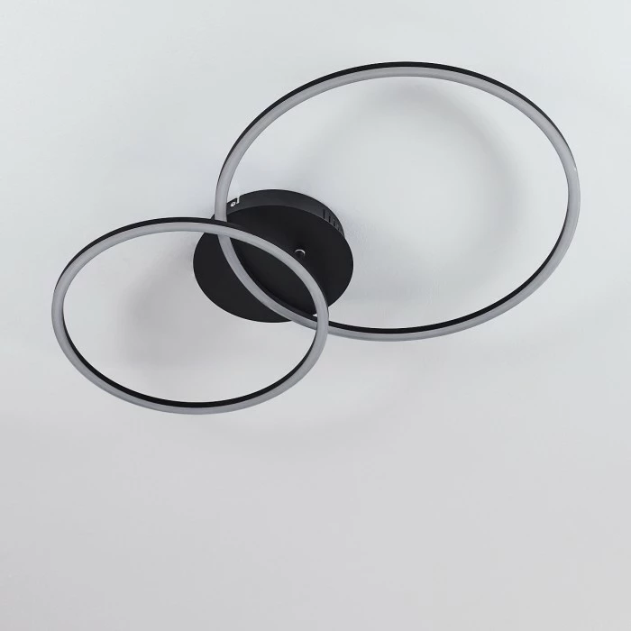 Hofstein Johsa Deckenleuchte LED Schwarz, 2-flammig – Bild 9