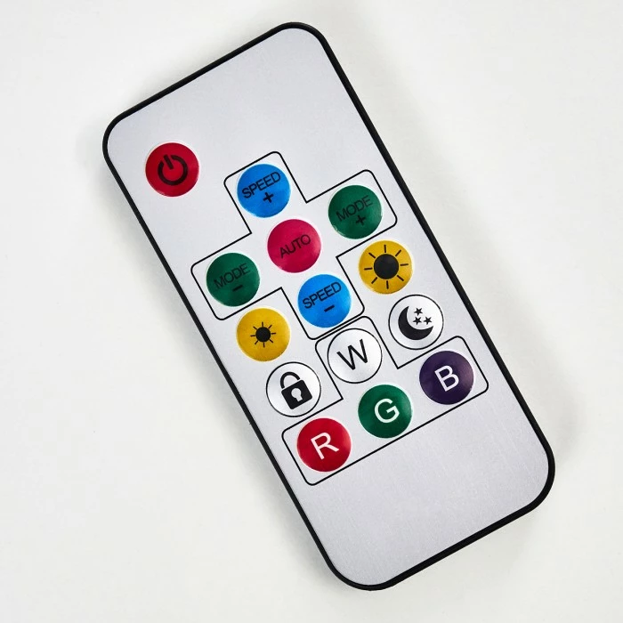 Hofstein Kinna Deckenleuchte LED Edelstahl, 12-flammig, Fernbedienung, Farbwechsler – Bild 36