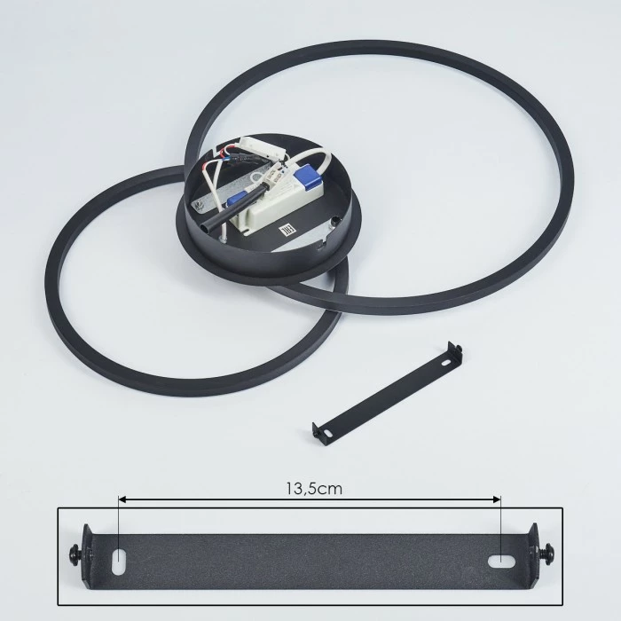 Hofstein Korca Deckenleuchte LED Schwarz, 1-flammig – Bild 5