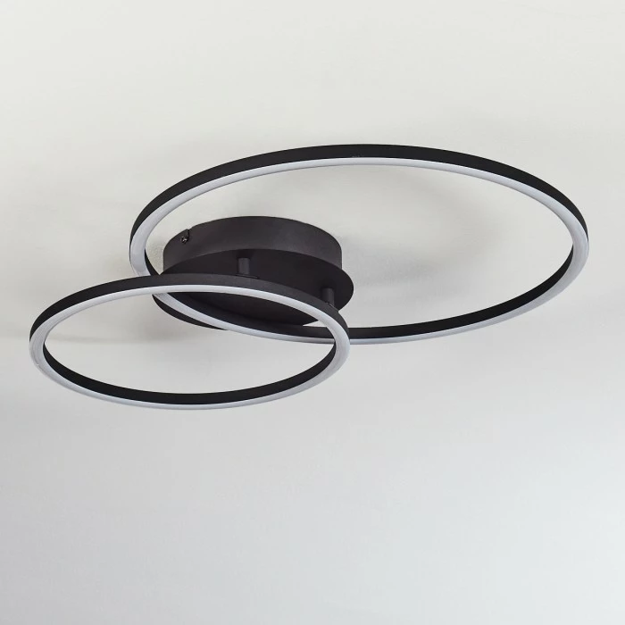 Hofstein Korca Deckenleuchte LED Schwarz, 1-flammig – Bild 8