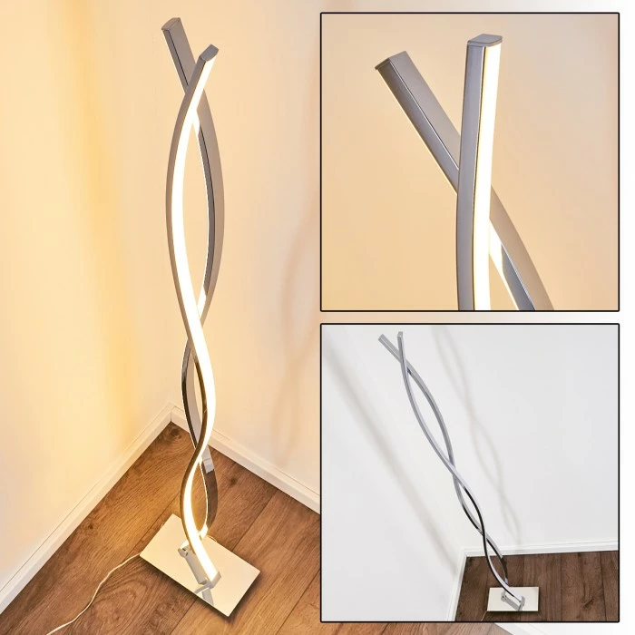 Hofstein Kudus Stehleuchte LED Chrom, 4-flammig