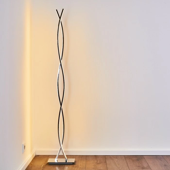 Hofstein Kudus Stehleuchte LED Chrom, 4-flammig – Bild 8