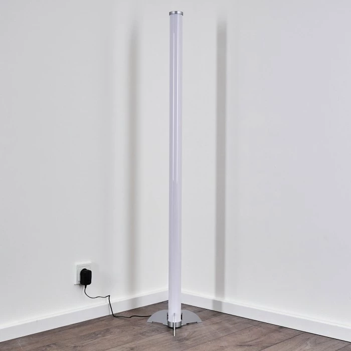 Hofstein Laugar Stehlampe LED Silber, 1-flammig, Fernbedienung, Farbwechsler – Bild 28