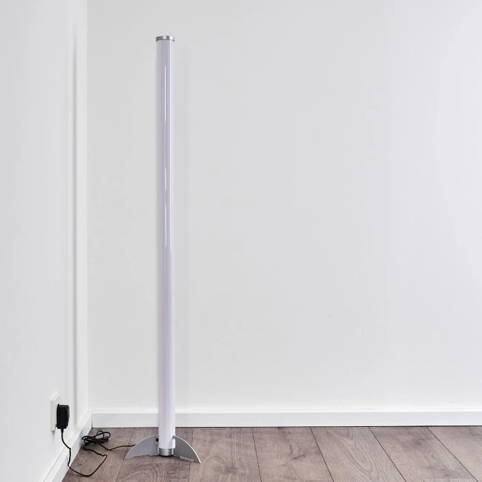 Hofstein Laugar Stehlampe LED Silber, 1-flammig, Fernbedienung, Farbwechsler – Bild 31