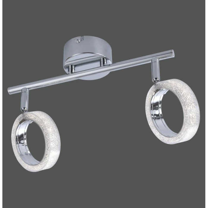 Leuchten Direkt ANGELO Deckenleuchte LED Chrom, 2-flammig