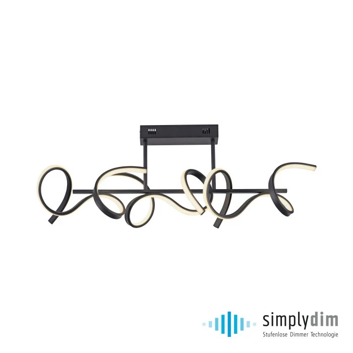 Leuchten Direkt CURLS Deckenleuchte LED Schwarz, 3-flammig – Bild 4