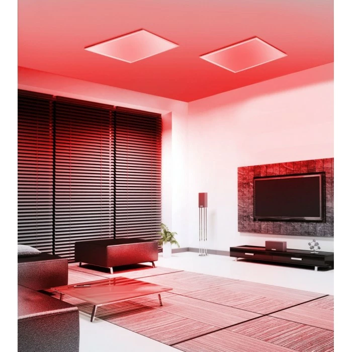 Leuchten Direkt FLAT Deckenpanel LED Weiß, 1-flammig, Fernbedienung, Farbwechsler – Bild 6