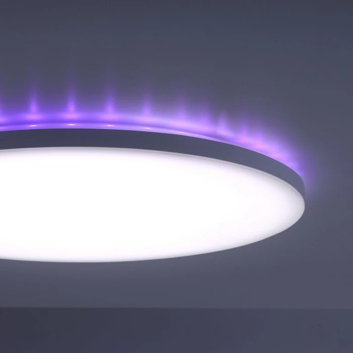 Leuchten Direkt GUSTAV Deckenleuchte LED Weiß, 1-flammig, Fernbedienung, Farbwechsler – Bild 5