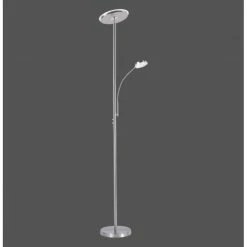 Leuchten Direkt HANS Deckenfluter LED Edelstahl, 2-flammig