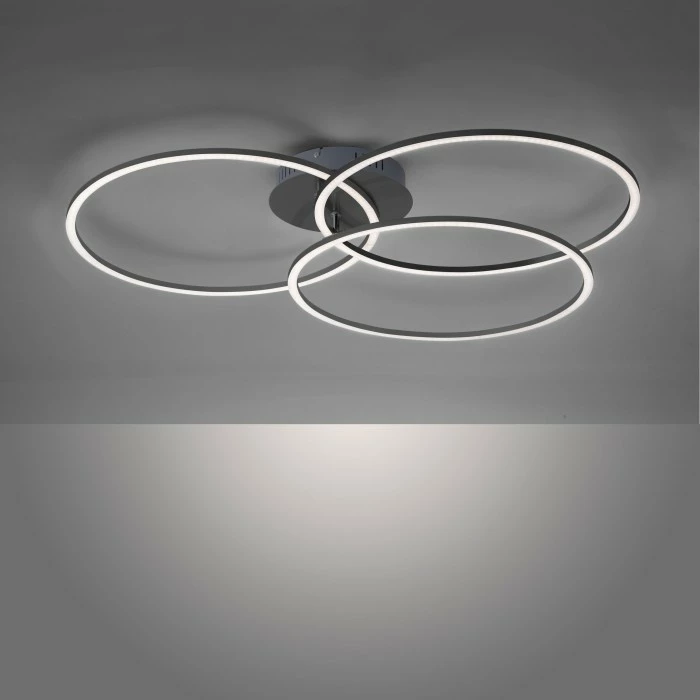 Leuchten Direkt IVANKA Deckenleuchte LED Schwarz, 3-flammig â Bild 5