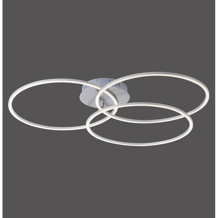 Leuchten Direkt IVANKA Deckenleuchte LED Nickel-Matt, 3-flammig – Bild 3