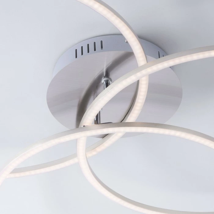 Leuchten Direkt IVANKA Deckenleuchte LED Nickel-Matt, 3-flammig – Bild 6