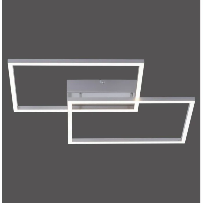 Leuchten Direkt IVEN Deckenleuchte LED Edelstahl, 2-flammig, Fernbedienung – Bild 2