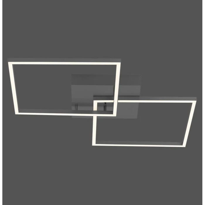 Leuchten Direkt IVEN Deckenleuchte LED Schwarz, 2-flammig, Fernbedienung – Bild 2