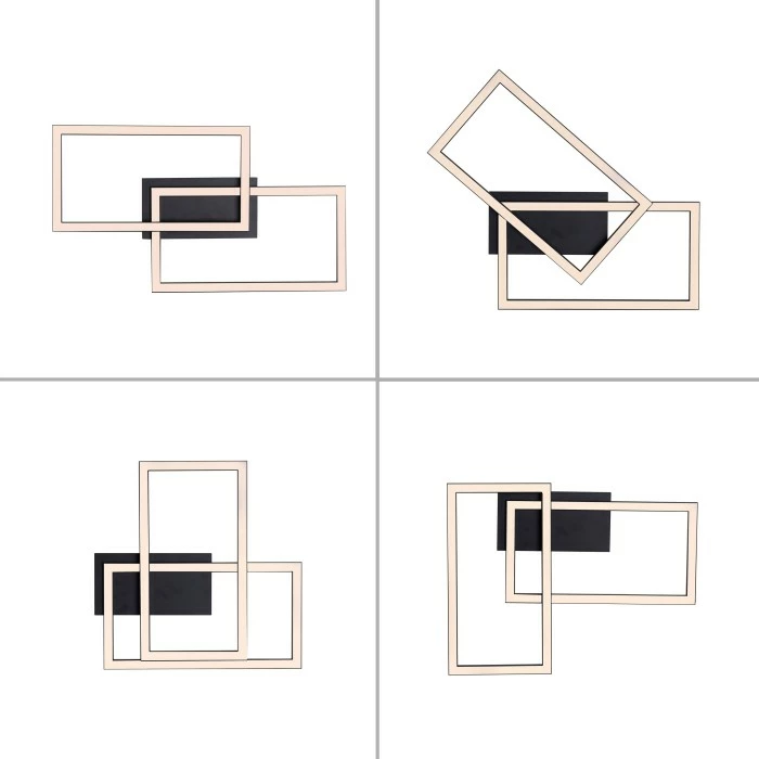 Leuchten Direkt Iven Deckenleuchte LED Schwarz, 1-flammig – Bild 12