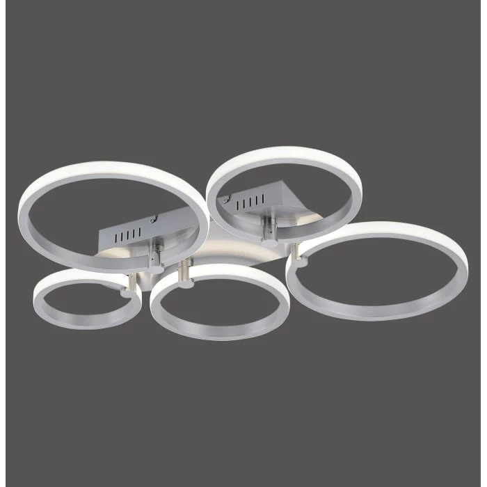 Leuchten Direkt Johanna Deckenleuchte LED Edelstahl, 5-flammig â Bild 3